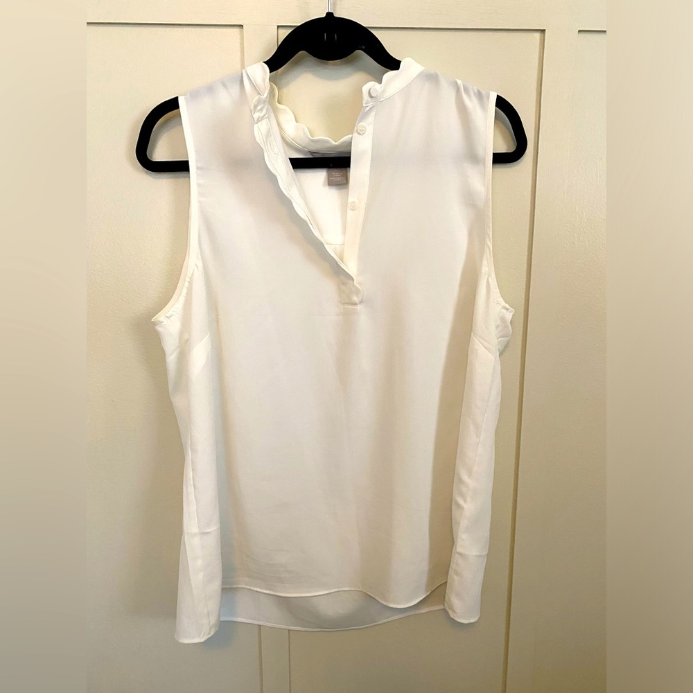 H&M scalloped blouse